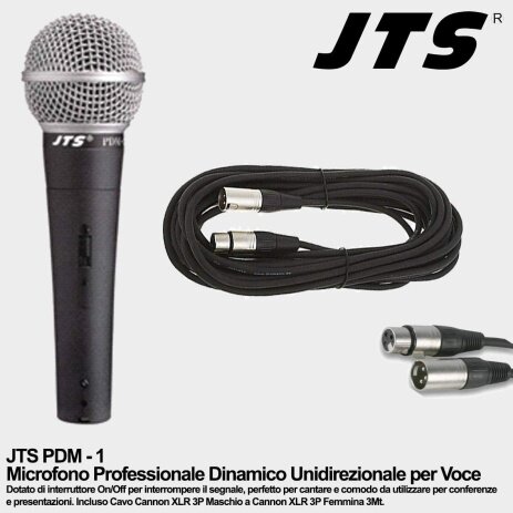 Microfoni - Microfono JTS PDM-1 con interruttore